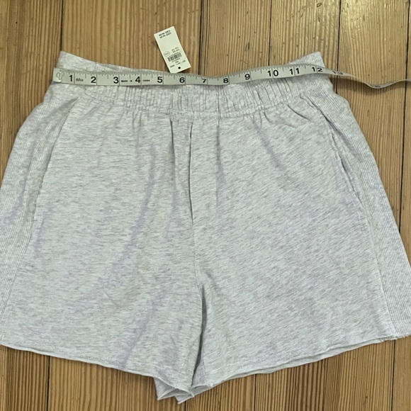 NWT Aerie Let Loose Fleece Shortie In Light Heather Grey Sz XS. - Picture 8 of 12